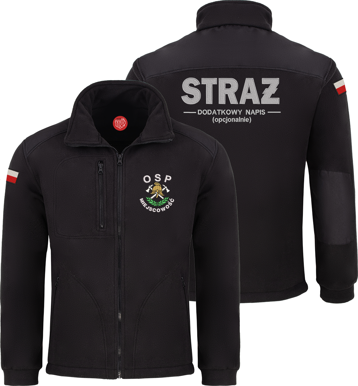 TYŁ + PRZÓD szablon SILVER