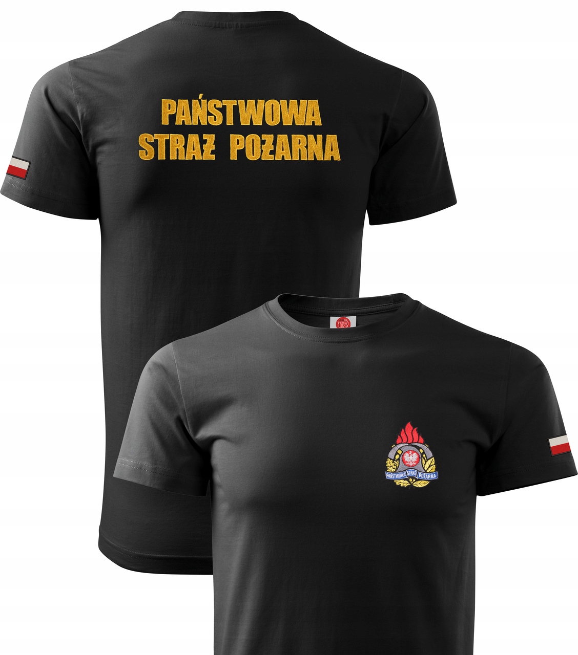 KOSZULKA-T-SHIRT-PSP-Z-HAFTEM-HAFT-NOWE-LOGO-STRAZ-PSP-XS-ST002PSP-A-L